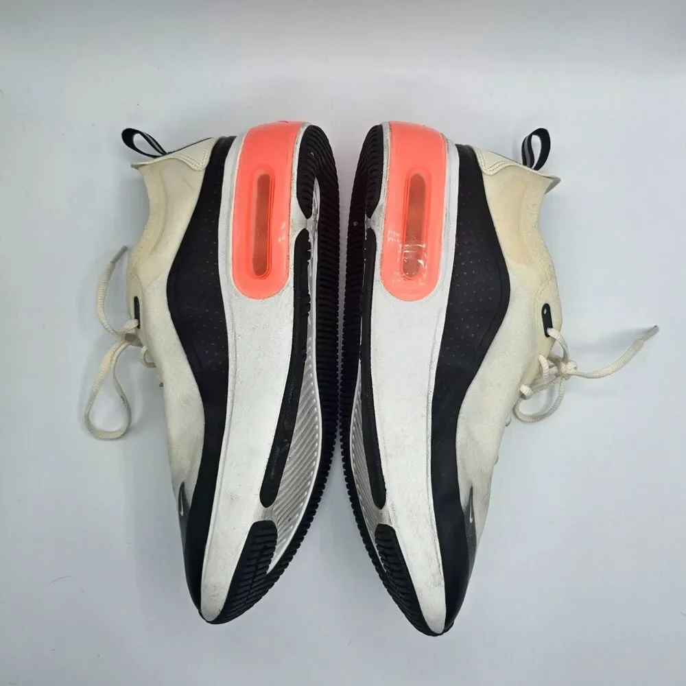 Nike Air Max Dia Women 8.5 Cream Black Coral Cushioned Sneakers - Picture 6 of 11